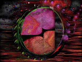 Abstract representation of infinity from Everything IS, a visual and philosophical theory of everything; click to view/buy the hard cover book